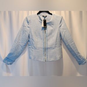 Premise Petite Baby Blue Wash Blazer Jacket- New With Tag Size 4P